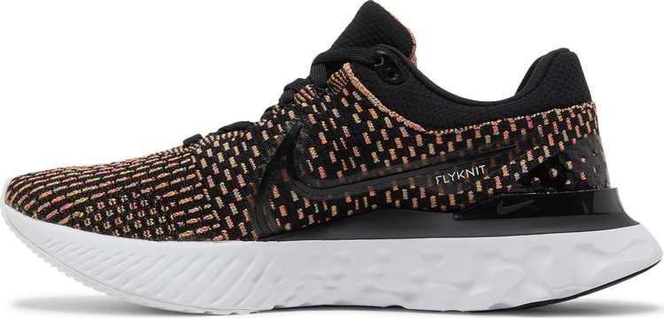 React Infinity Run Flyknit 3 Black Multi