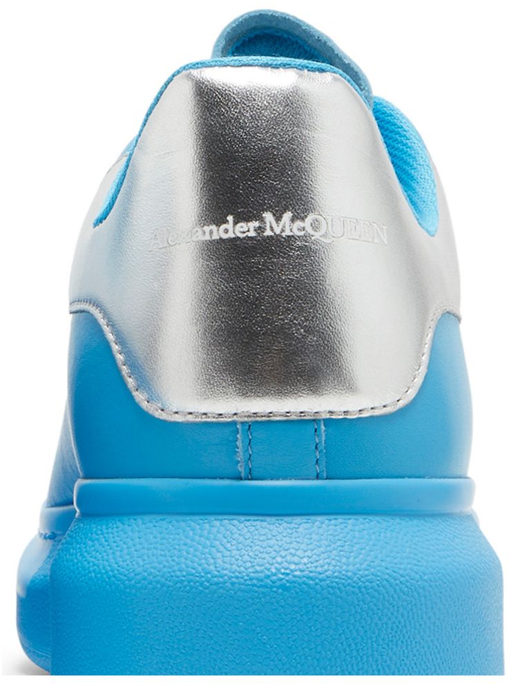 Alexander McQueen Oversized Sneaker Painter Blue Silver