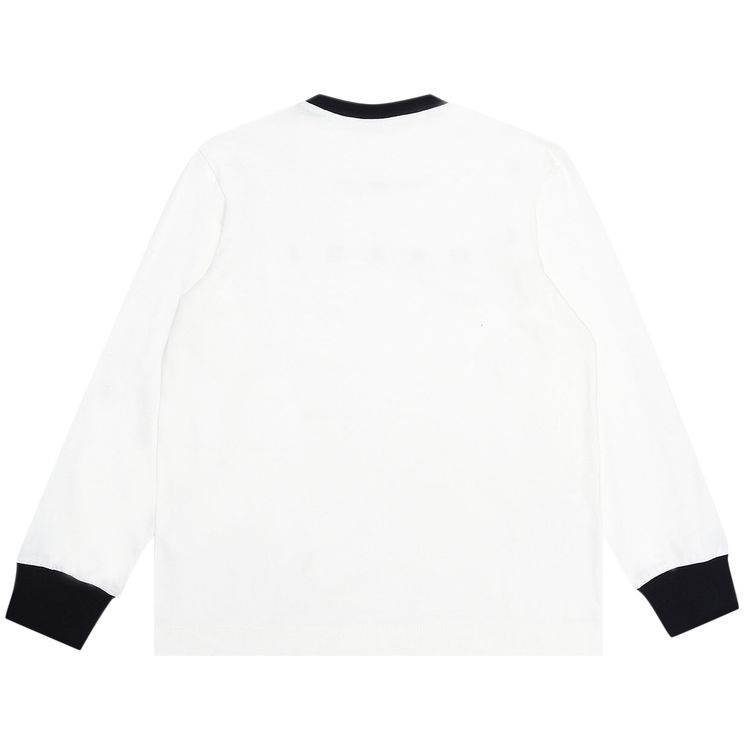 Marni Kids Logo Long Sleeve T Shirt White