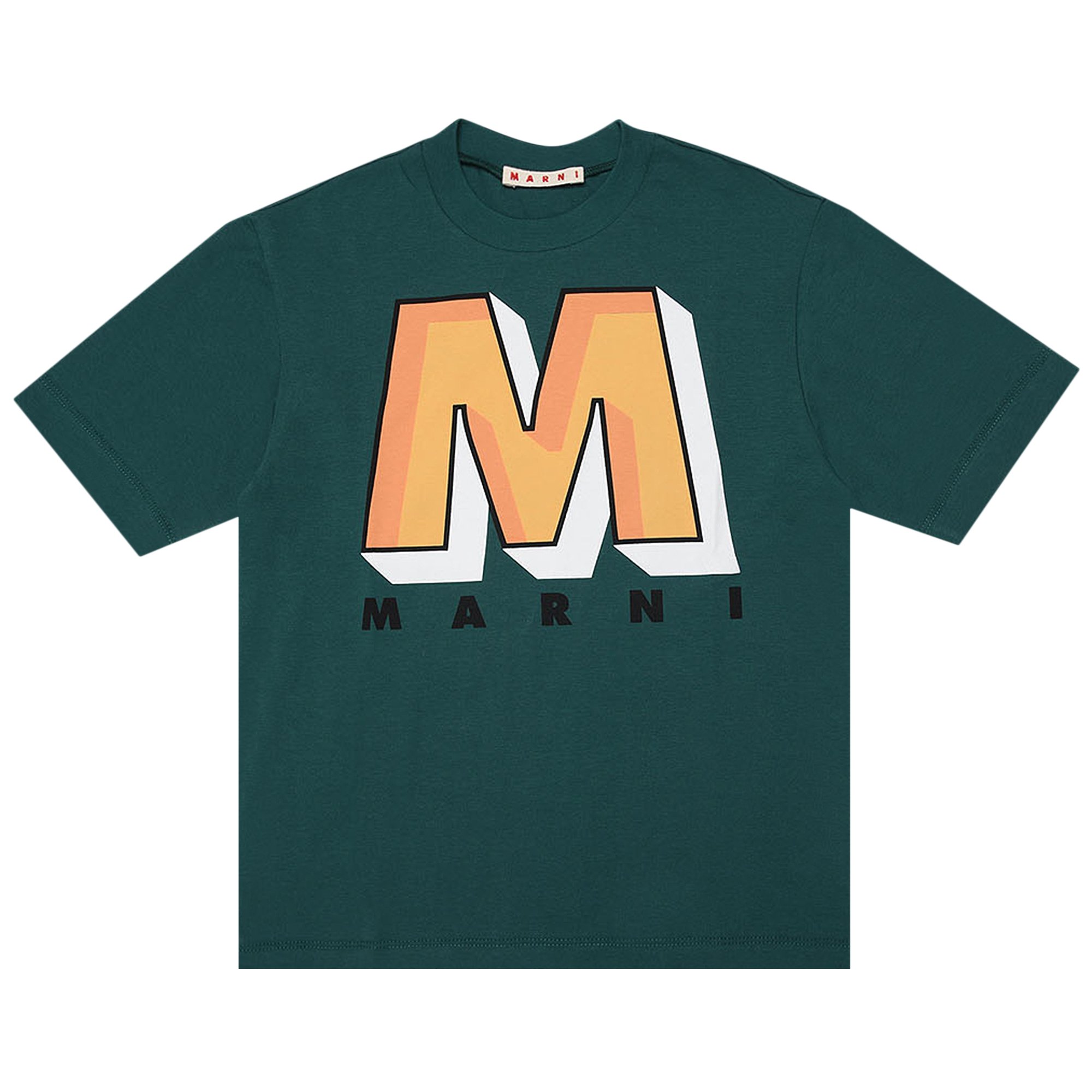 Buy Marni Kids M Logo T-Shirt 'Green' - M00546 M00L9 0M527 | GOAT