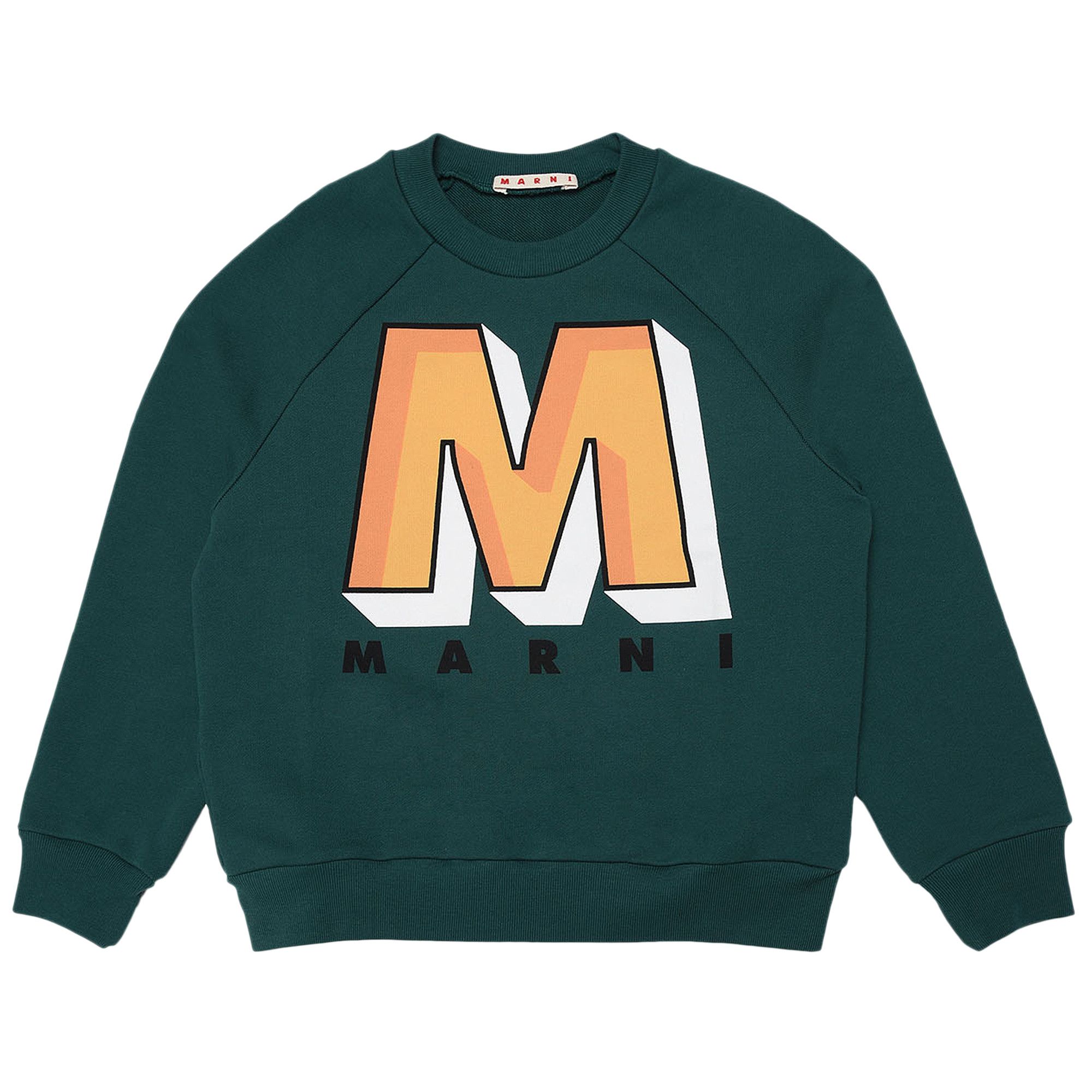 Buy Marni Kids M Logo Sweatshirt 'Green' - M00544 M00NF
