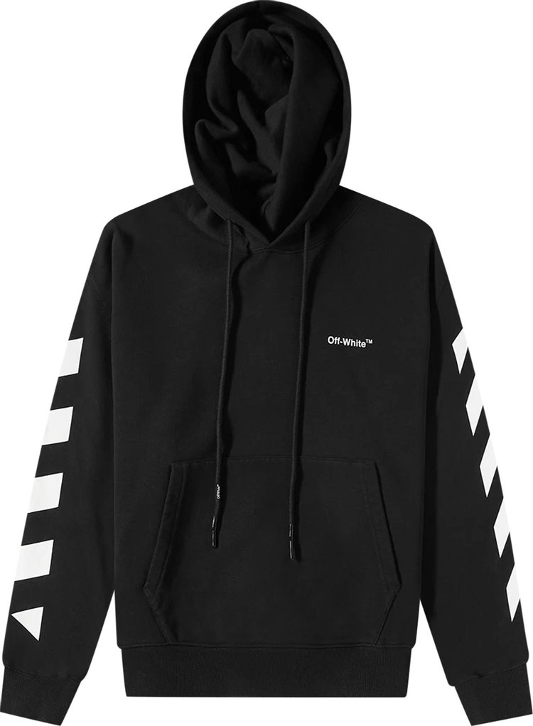 Off-White Diag Helvetica Over Hoodie 'Black/White'