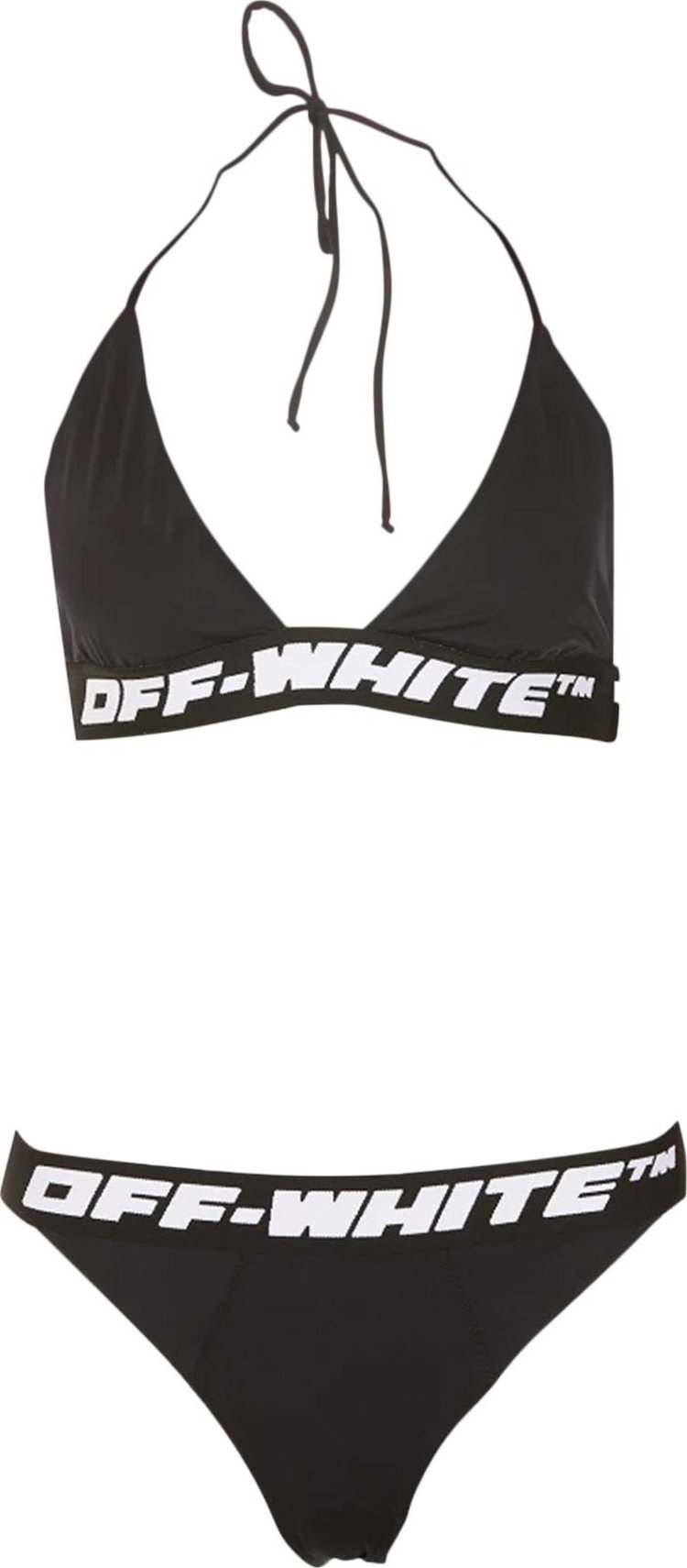 Off-White Logo Band Bikini 'Black'