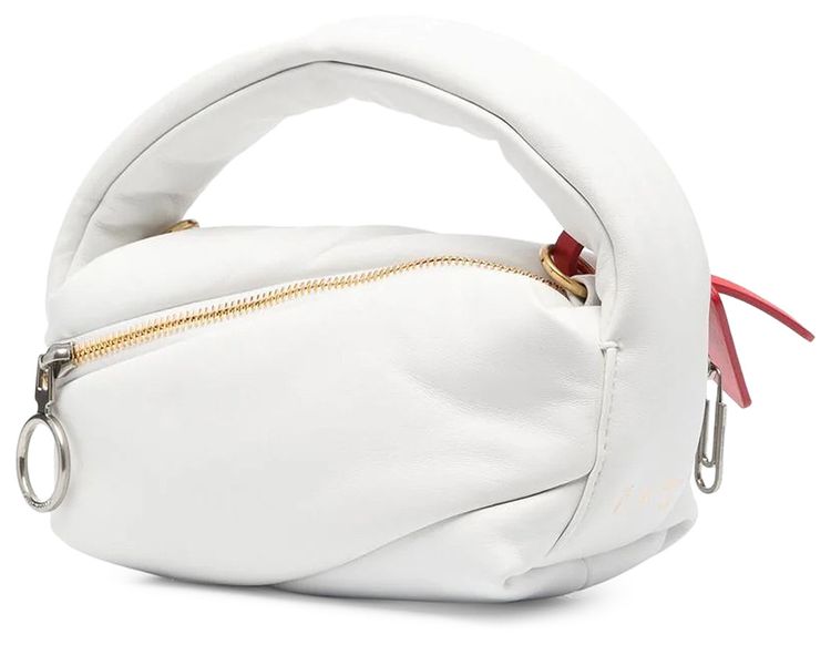 Off White Pump Pouch Tote Bag White