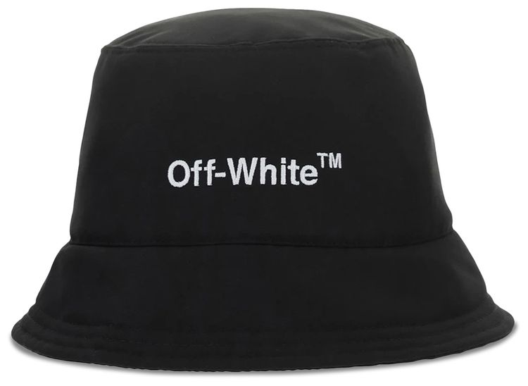 Off White Helvetica Bucket Hat BlackWhite