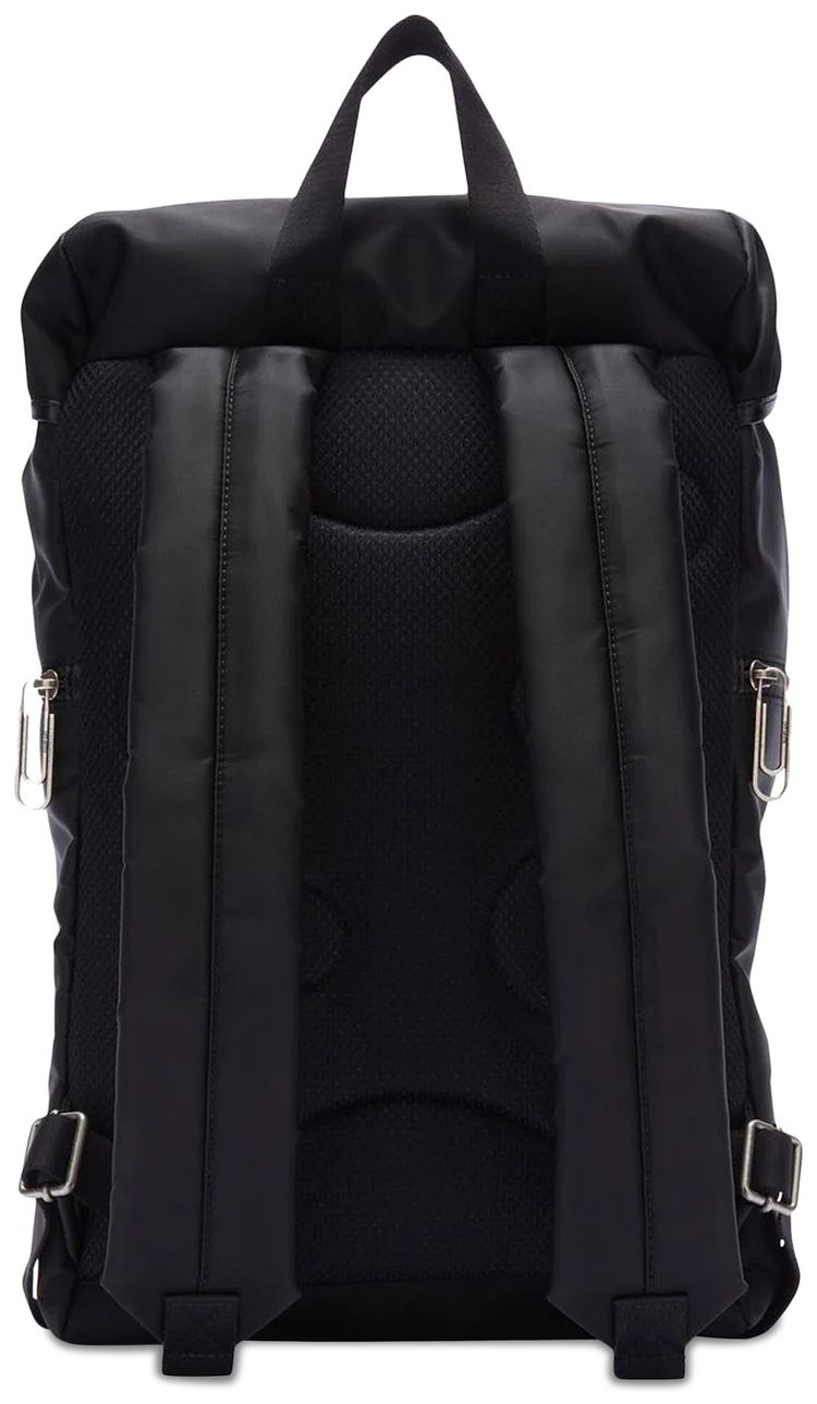 Off White Arrow Tuc Nylon Backpack Black