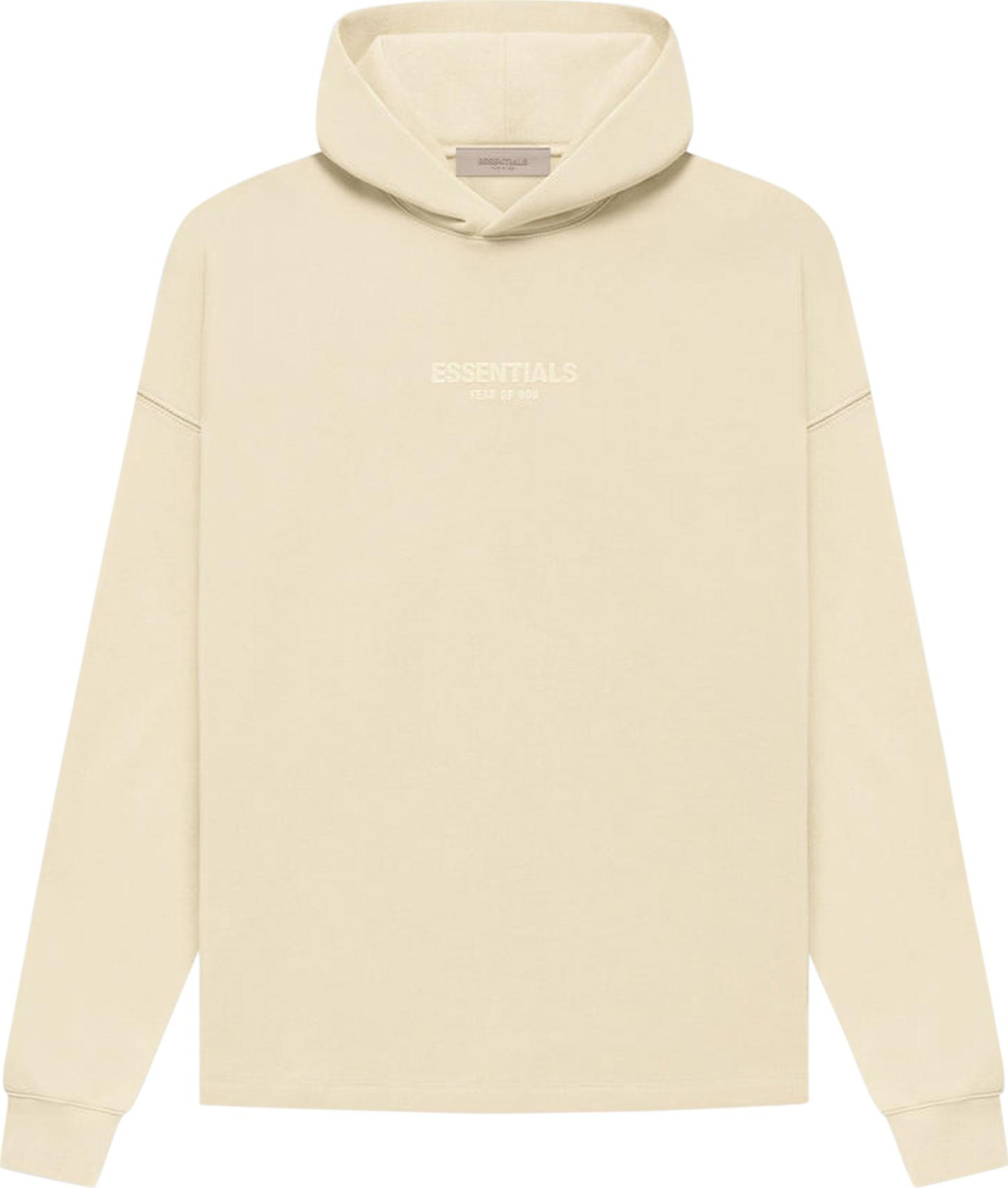 Buy Fear of God Essentials Relaxed Hoodie 'Egg Shell' - 192SU222090F | GOAT