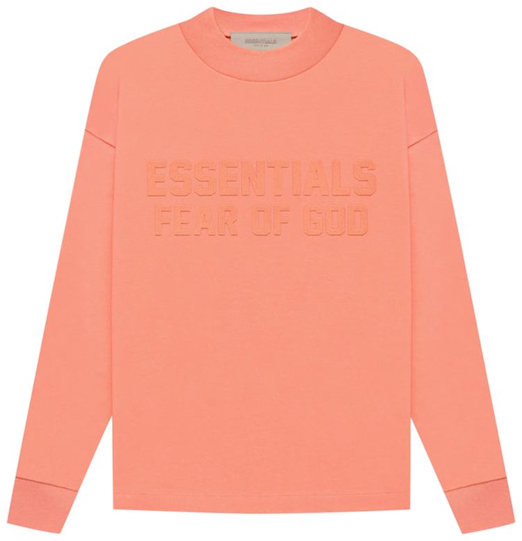 Fear of God Essentials Kids Long Sleeve Tee Coral