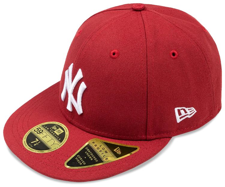 Billionaire Boys Club x New York Yankees Logo Fitted Hat Red
