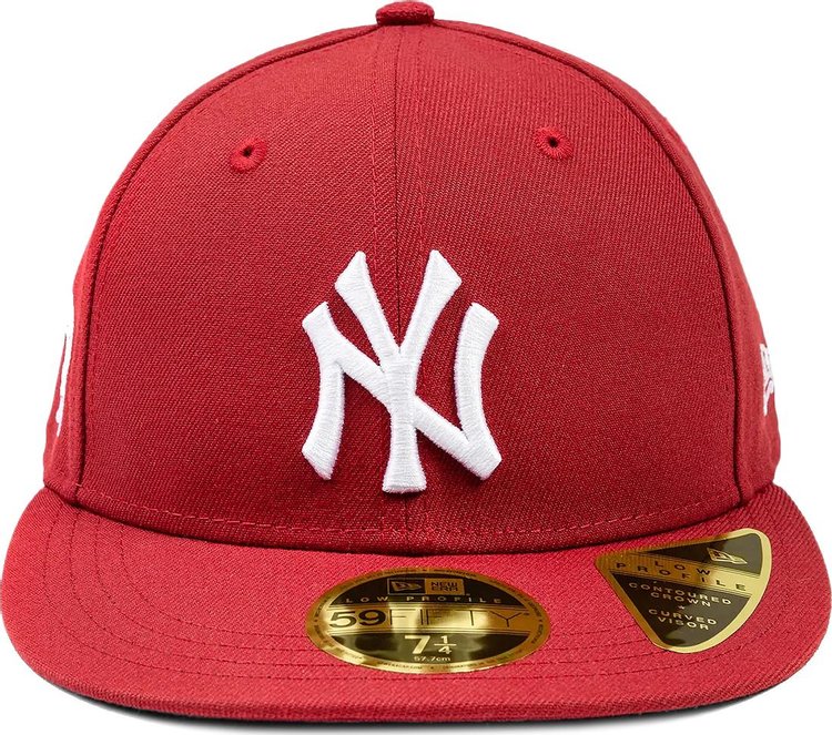 Buy Billionaire Boys Club x New York Yankees Logo Fitted Hat 'Red ...