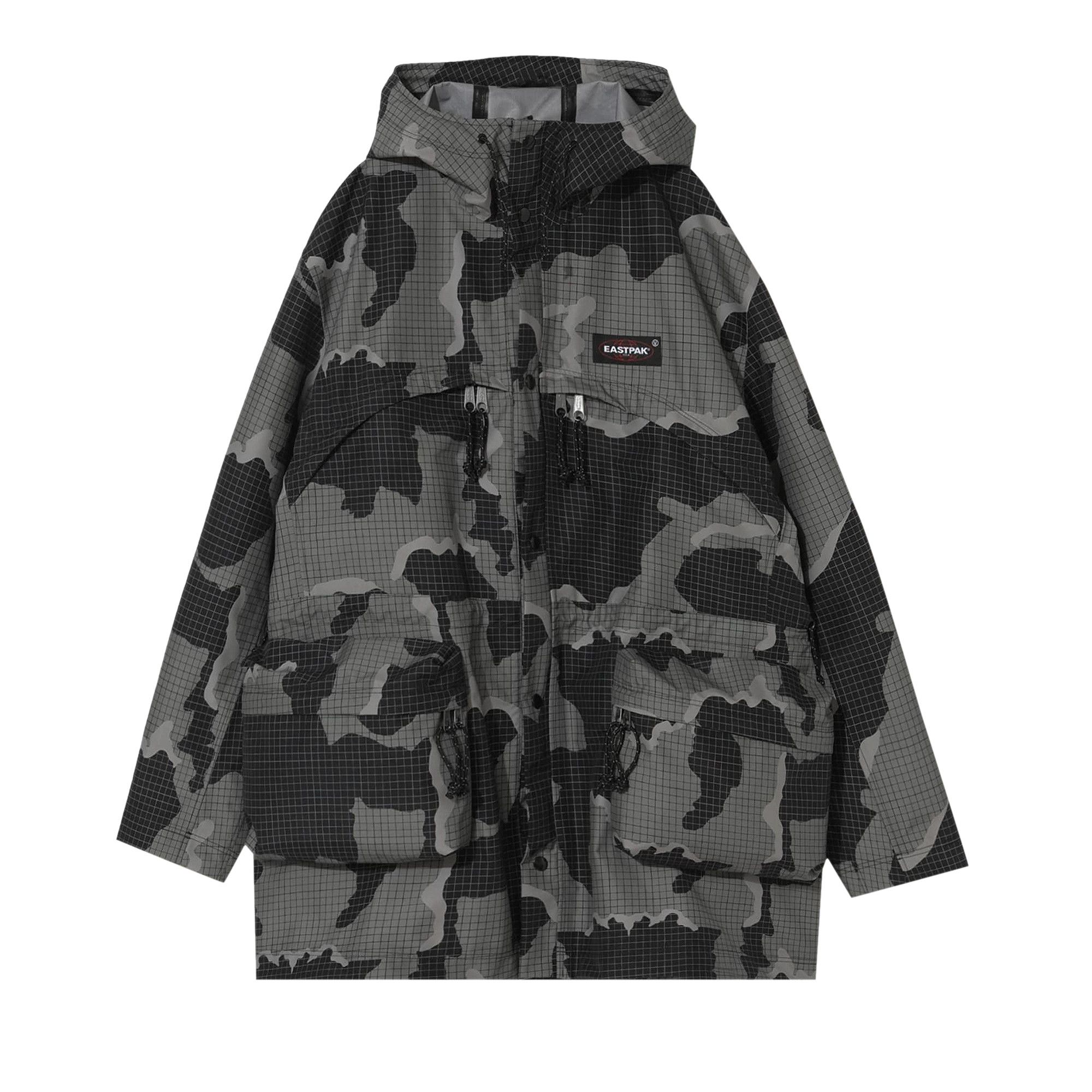 UNDERCOVER EASTPAK camo ナイロンマウンテンパーカー Buy Undercover x Eastpak Camo Jacket 'Black Base' - UC1B4201 BLAC