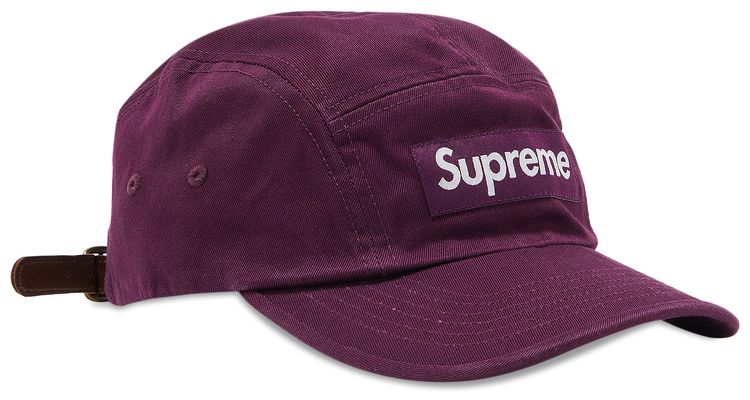 Supreme Washed Chino Twill Camp Cap Dark Purple