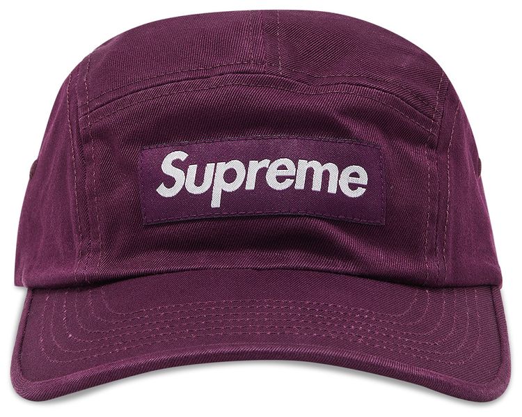 Supreme Washed Chino Twill Camp Cap Dark Purple