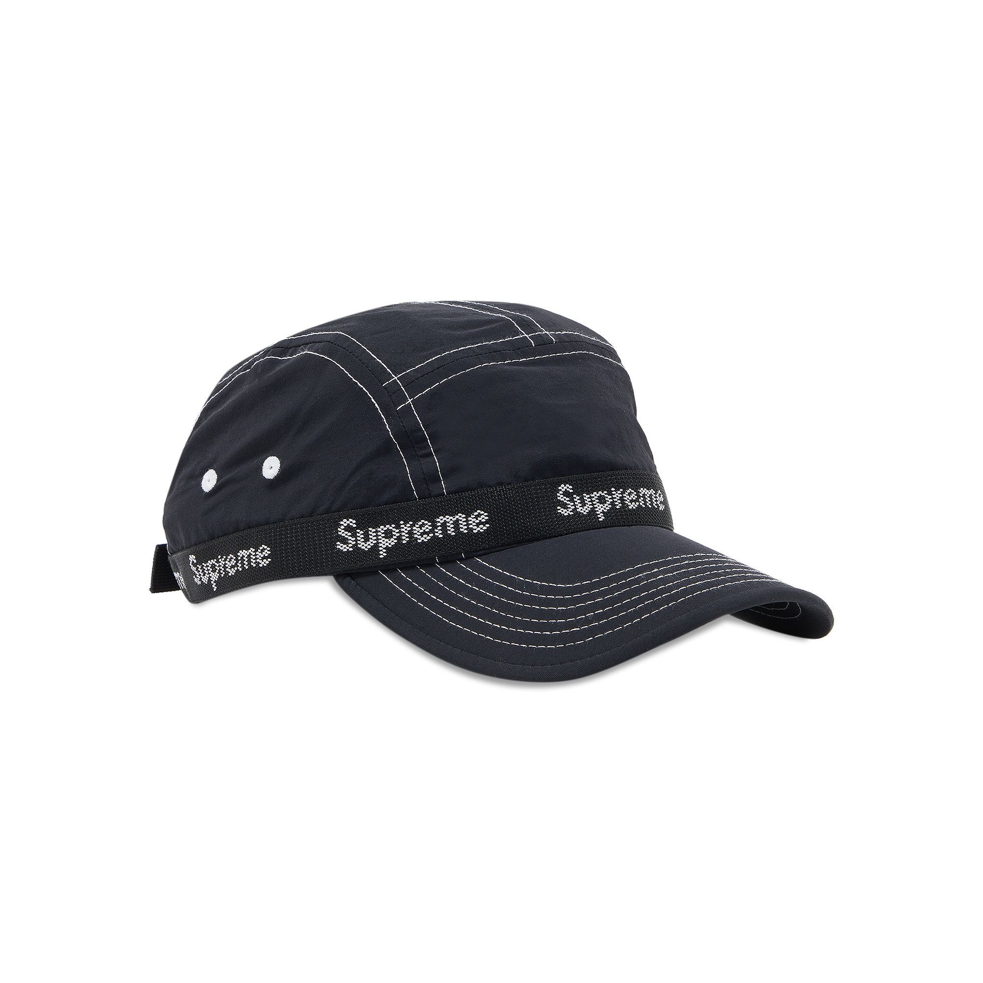 Buy Supreme Webbing Camp Cap 'Black' - FW22H72 BLACK | GOAT