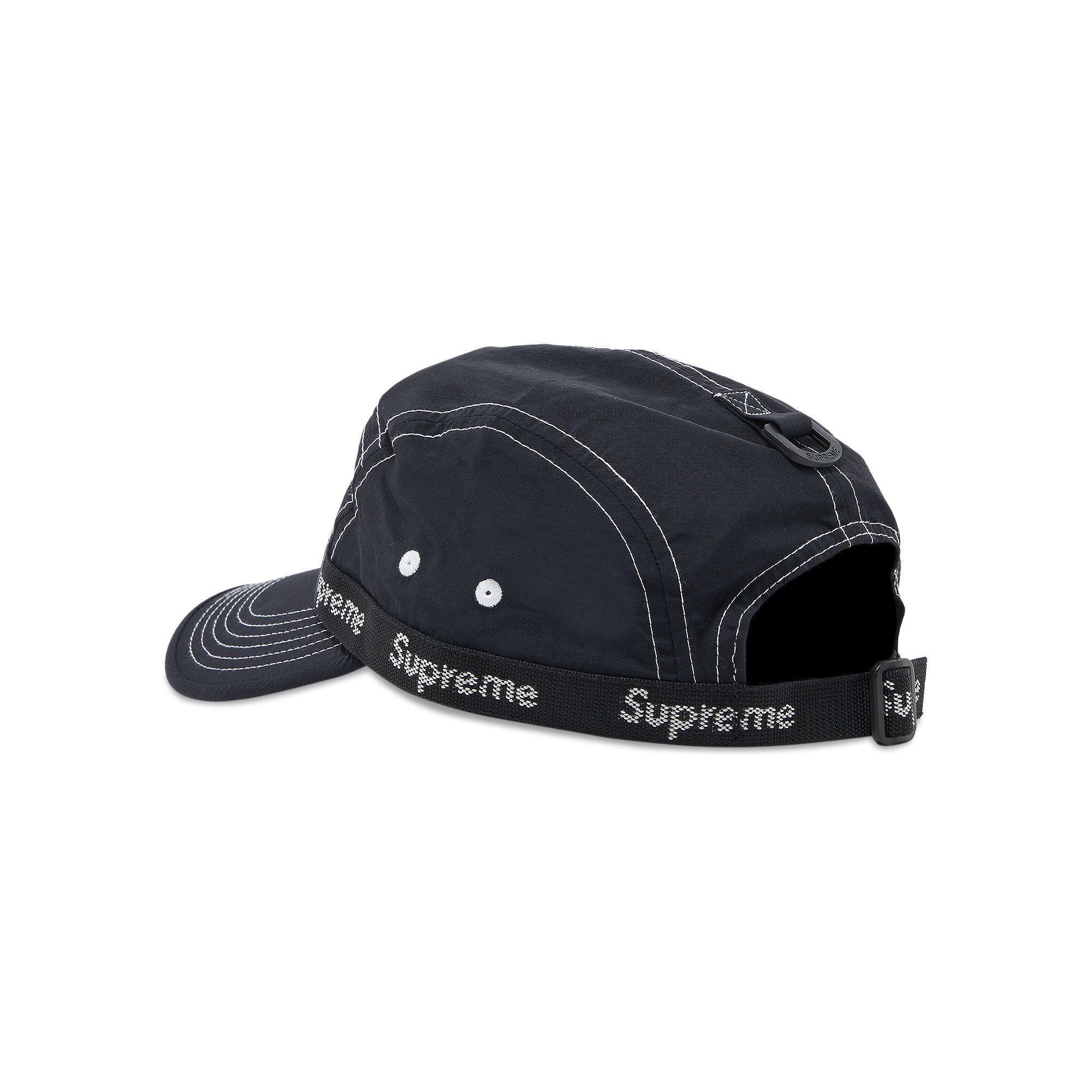 Buy Supreme Webbing Camp Cap 'Black' - FW22H72 BLACK | GOAT