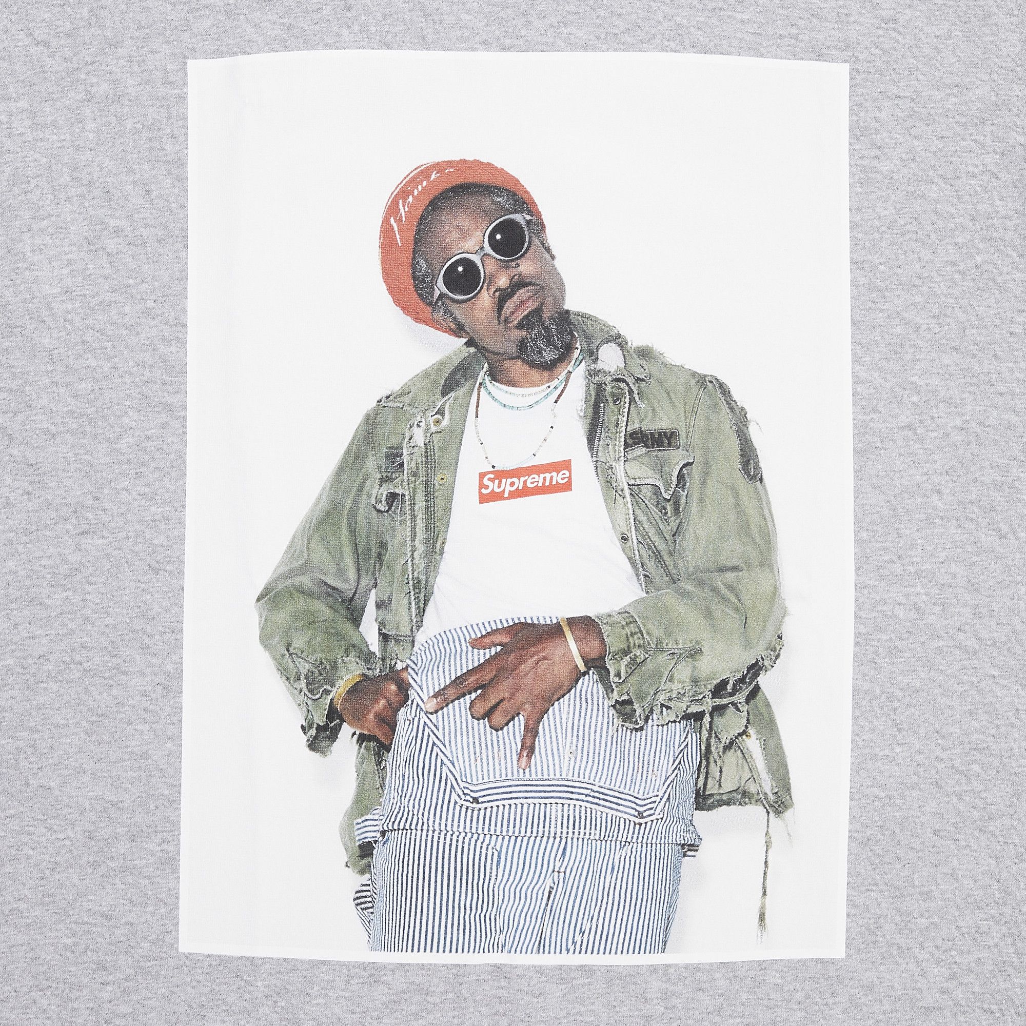 2024最新のスタイル Tee 3000 André Supreme Buy 'Heather HEATHER FW22T51 - Grey' トップス