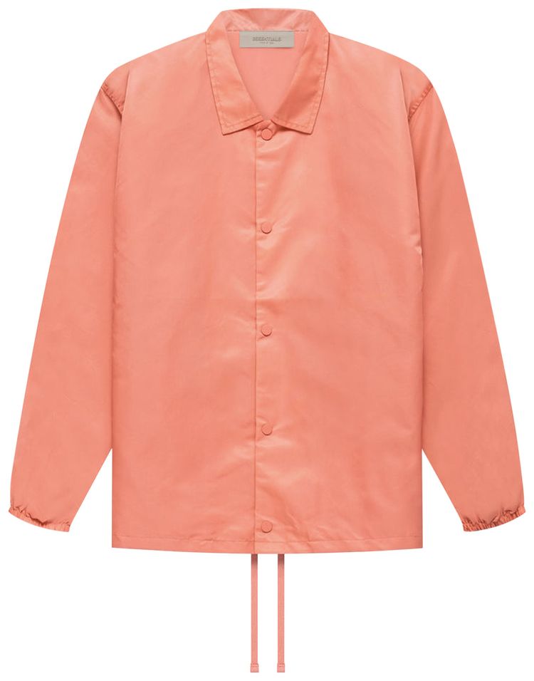 Fear of God Essentials Coaches Jacket Coral