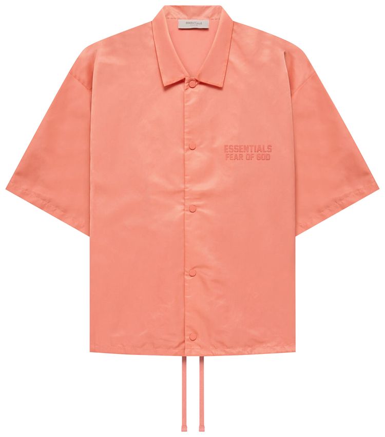 Fear of God Essentials Short Sleeve Shirt Coral