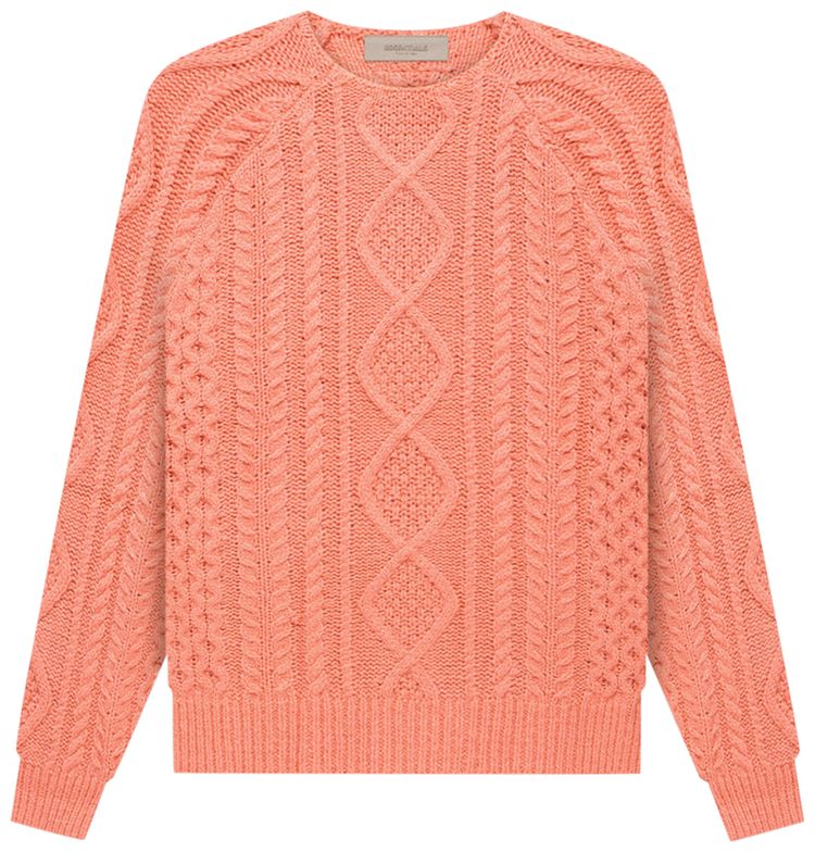 Fear of God Essentials Cable Knit Coral