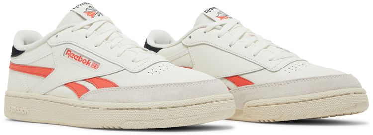 Reebok Club C Revenge Chalk Semi Orange Flare