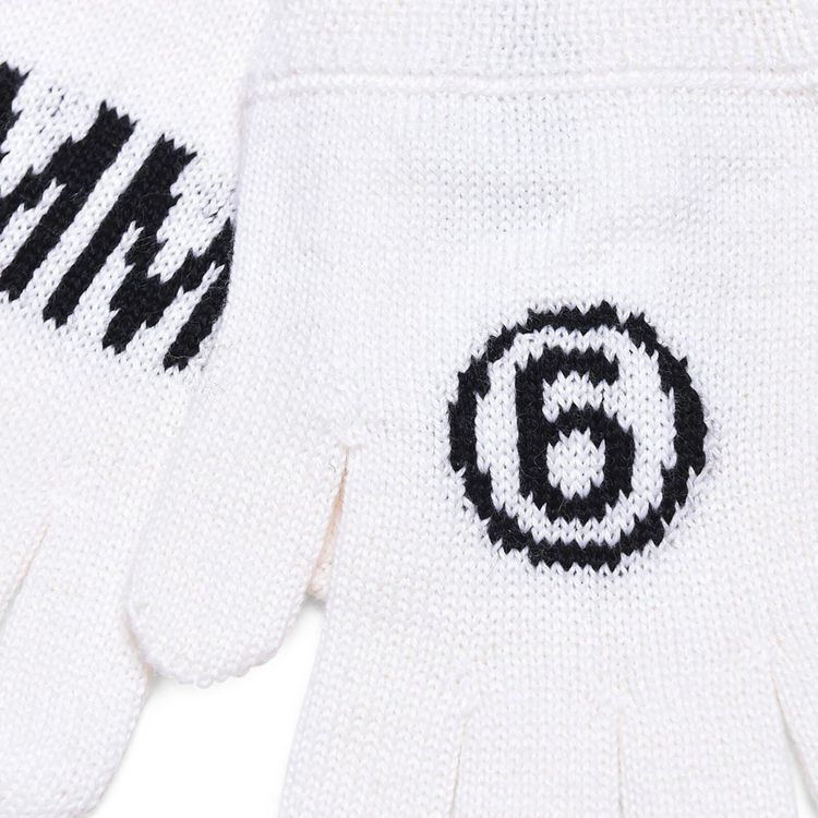 MM6 Maison Margiela Kids Gloves Off White