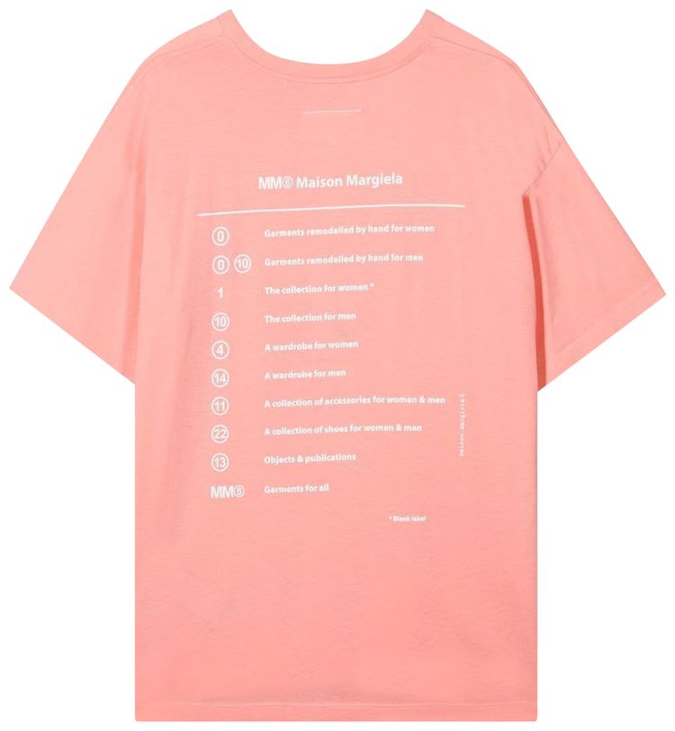 MM6 Maison Margiela Kids T Shirt Peach Pink