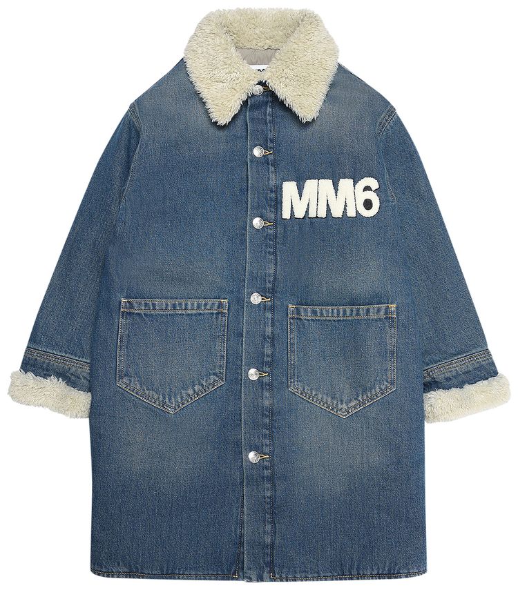 MM6 Maison Margiela Kids Jacket Blue Denim