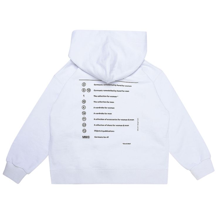 MM6 Maison Margiela Kids Hoodie White