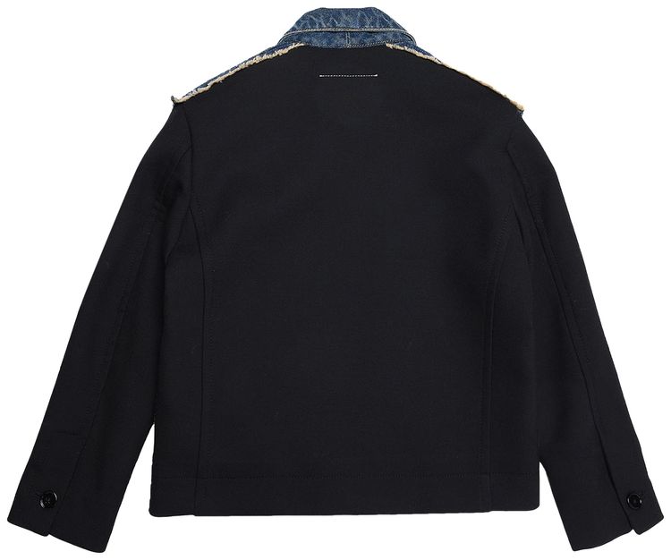 MM6 Maison Margiela Kids Jean Jacket Blue DenimBlack