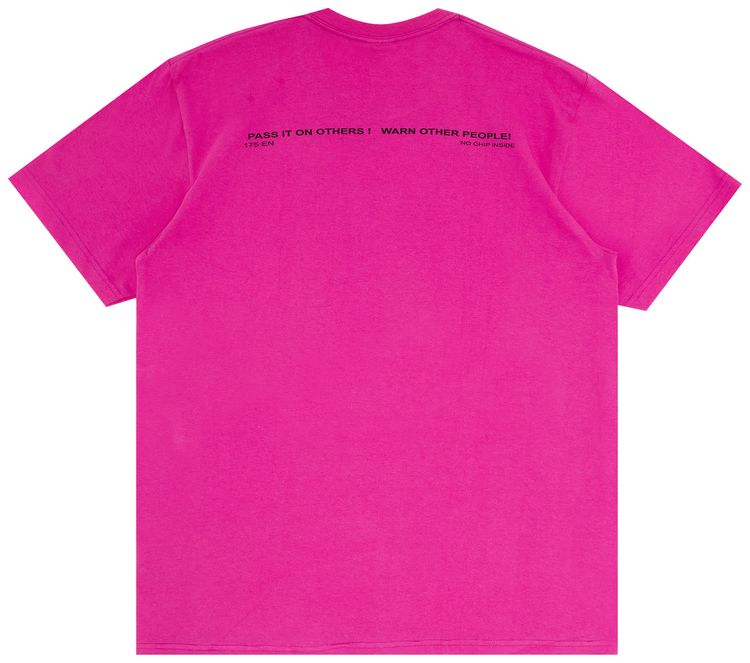 Supreme Warning Tee Magenta