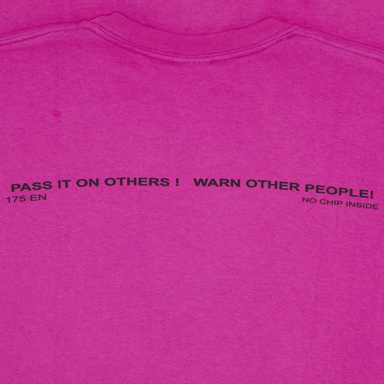 Supreme Warning Tee Magenta