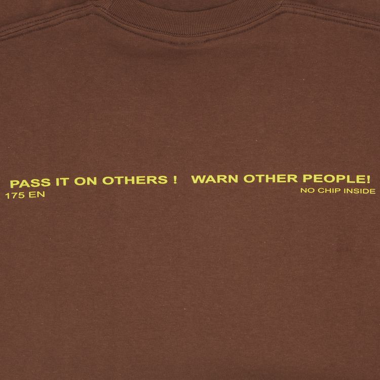 Supreme Warning Tee Brown