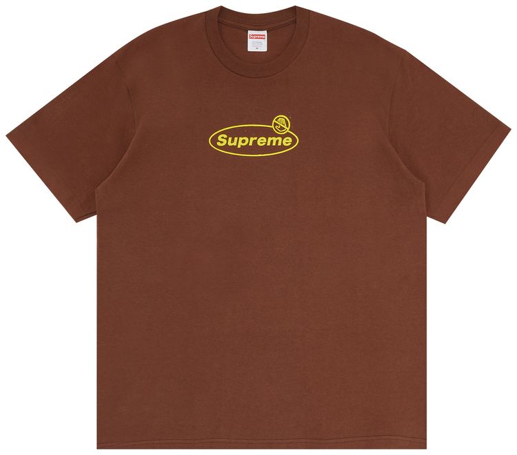 Supreme Warning Tee Brown