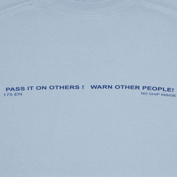 Supreme Warning Tee Dusty Blue