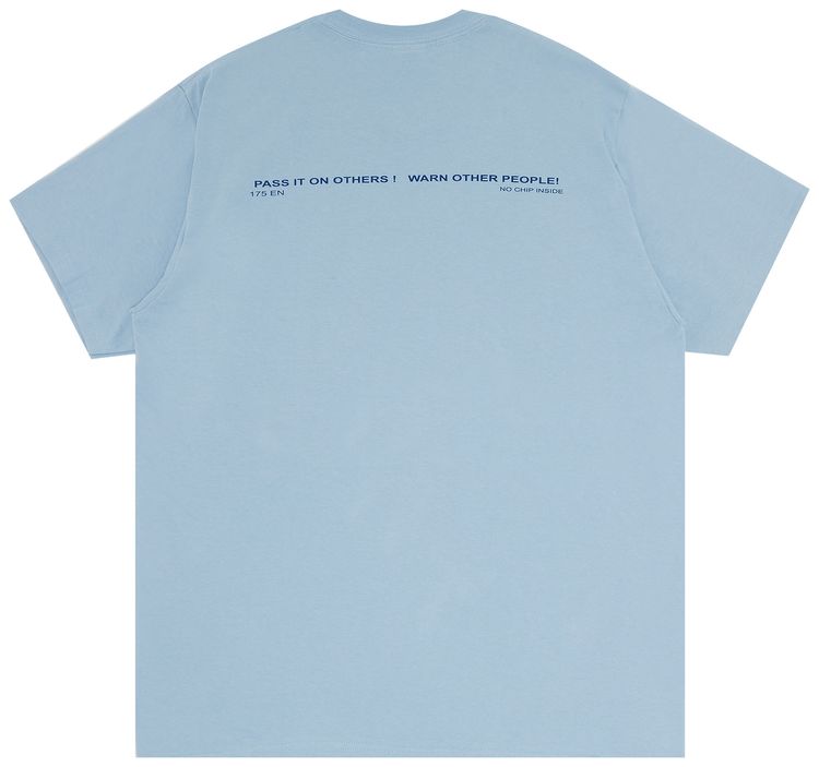Supreme Warning Tee Dusty Blue