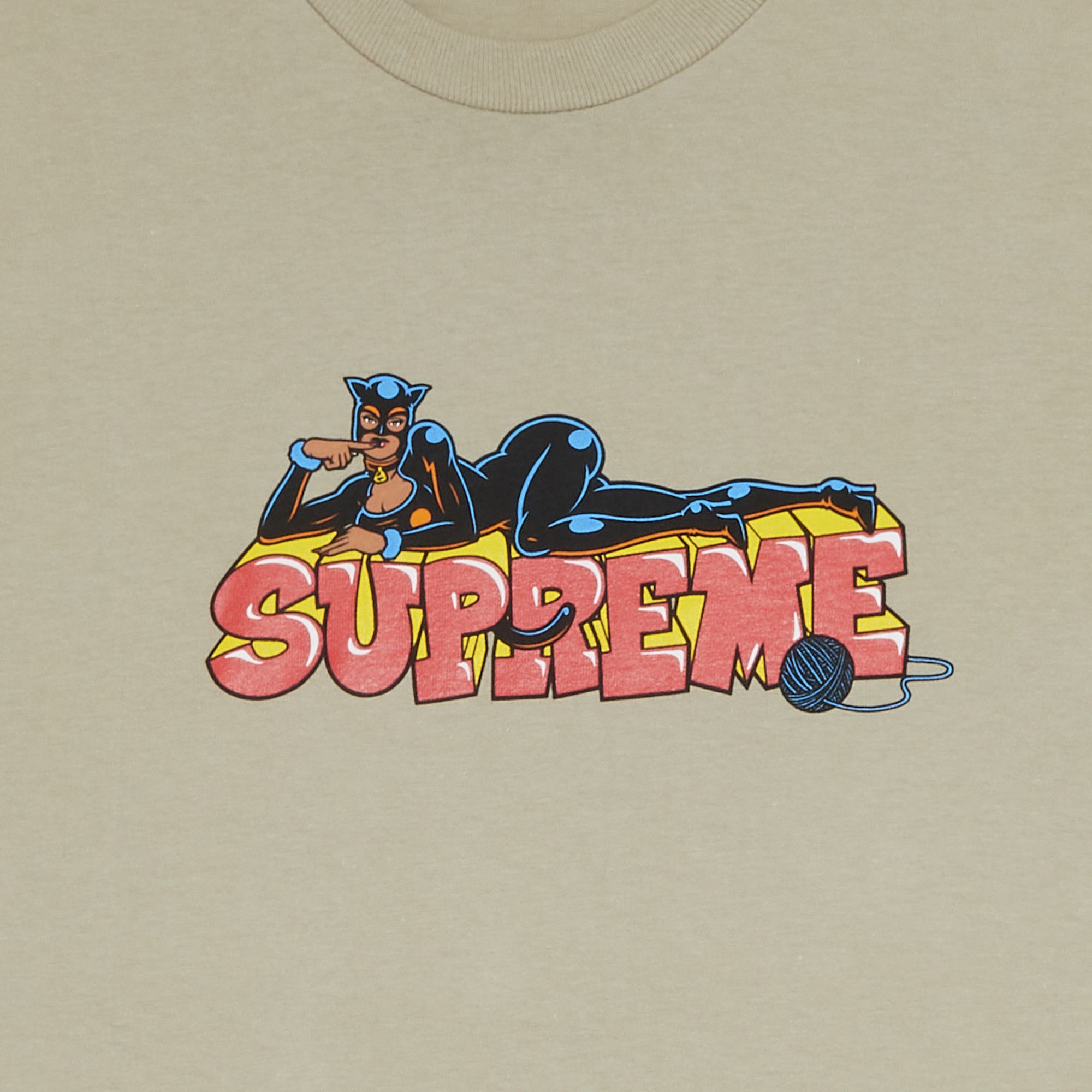 Buy Supreme Catwoman Tee 'Stone' - FW22T35 STONE | GOAT UK