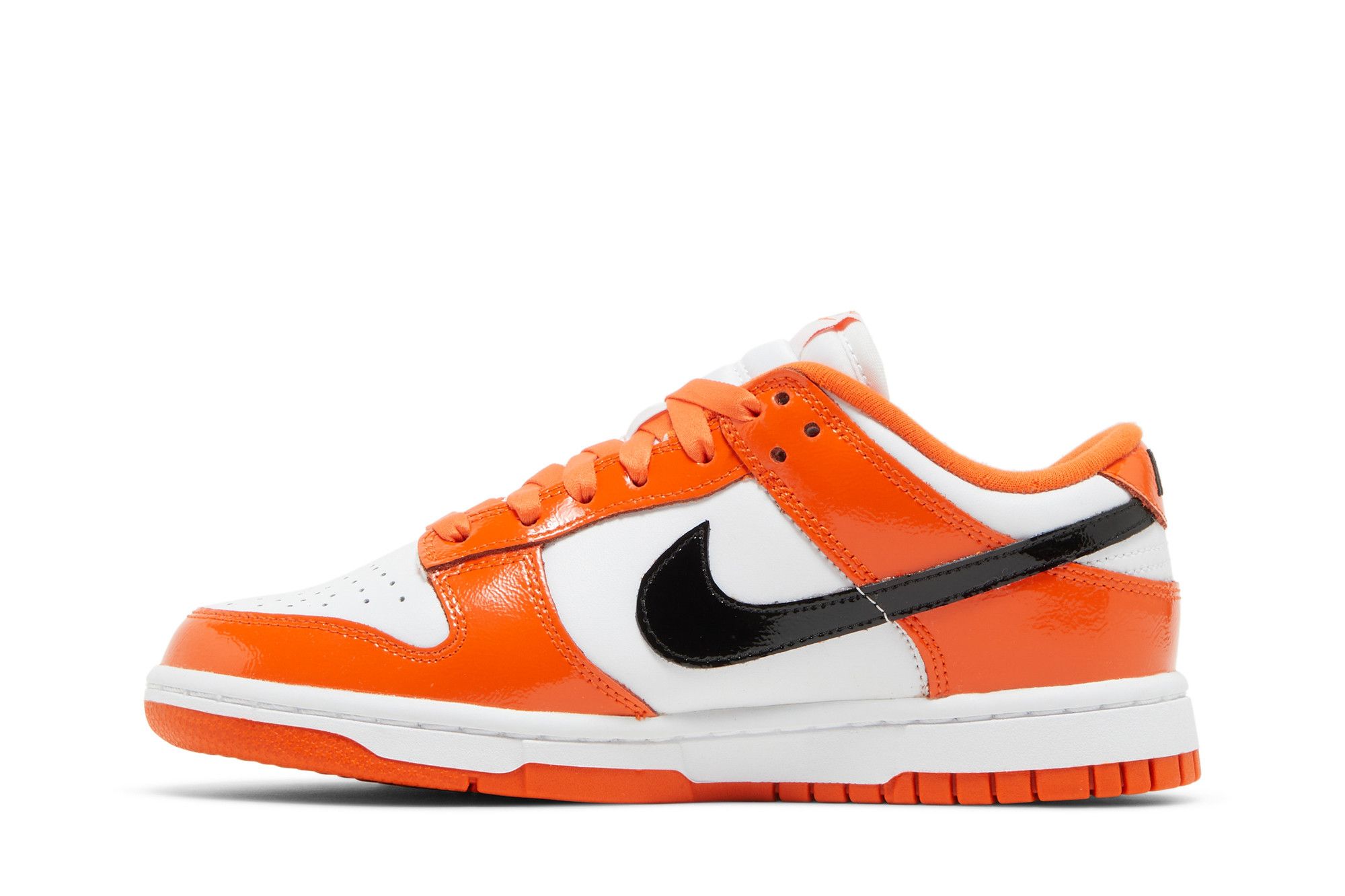 Nike WMNS Dunk Low Halloween Patent Orange DJ9955-800 Women's Size