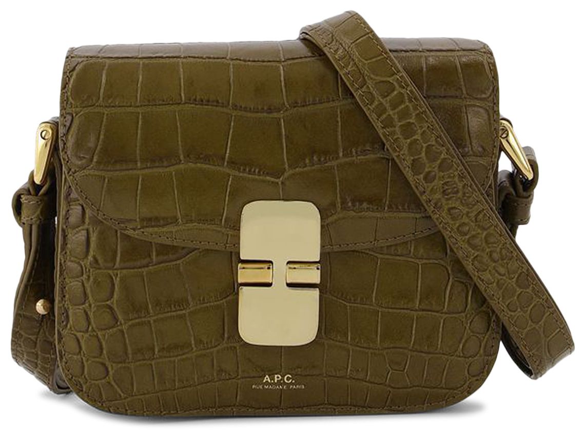 Buy A.P.C. Grace Mini Bag 'Olive Green' PXBLJ F61515 OLIV GOAT