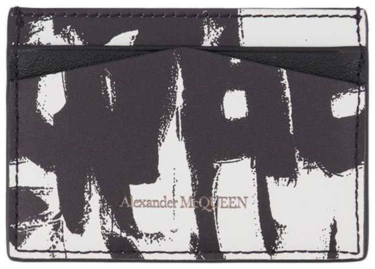 Alexander McQueen Card Holder BlackWhite
