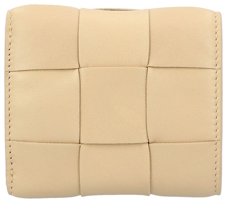 Bottega Veneta Tri Fold Wallet Beige