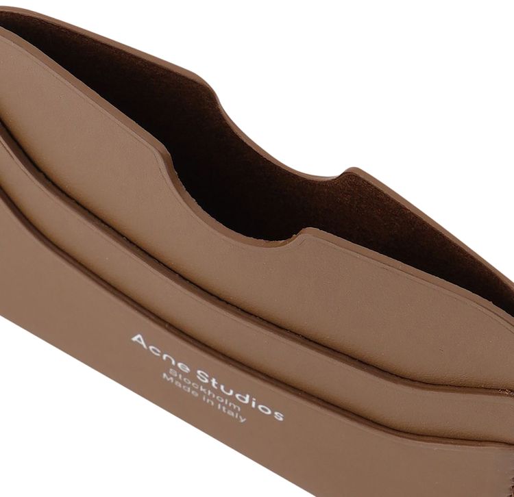 Acne Studios Elmas Large Card Holder Camel Brown