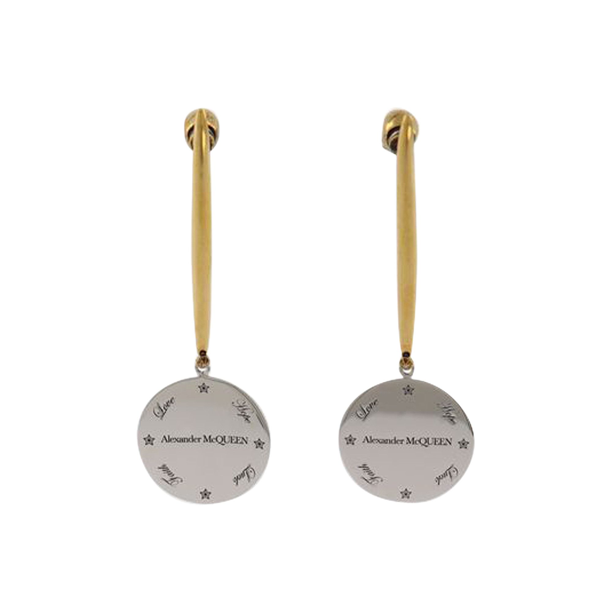 Buy Alexander McQueen Medallion Stick Earrings Multicolor 710509J160Z8815 GOAT