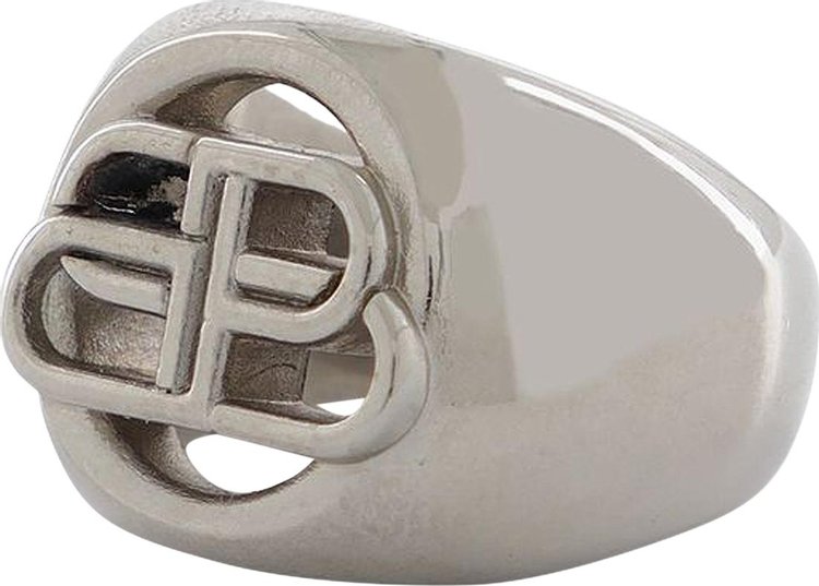 Balenciaga BB Signet Ring 'Silver'