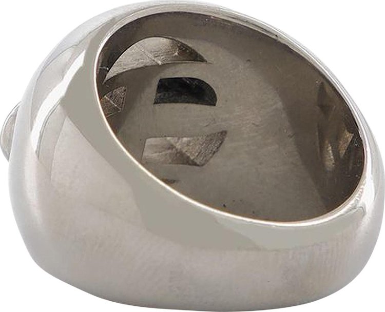 Balenciaga BB Signet Ring Silver