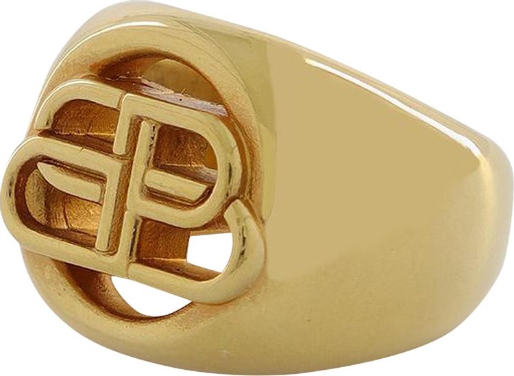 Balenciaga BB Signet Ring 'Gold'