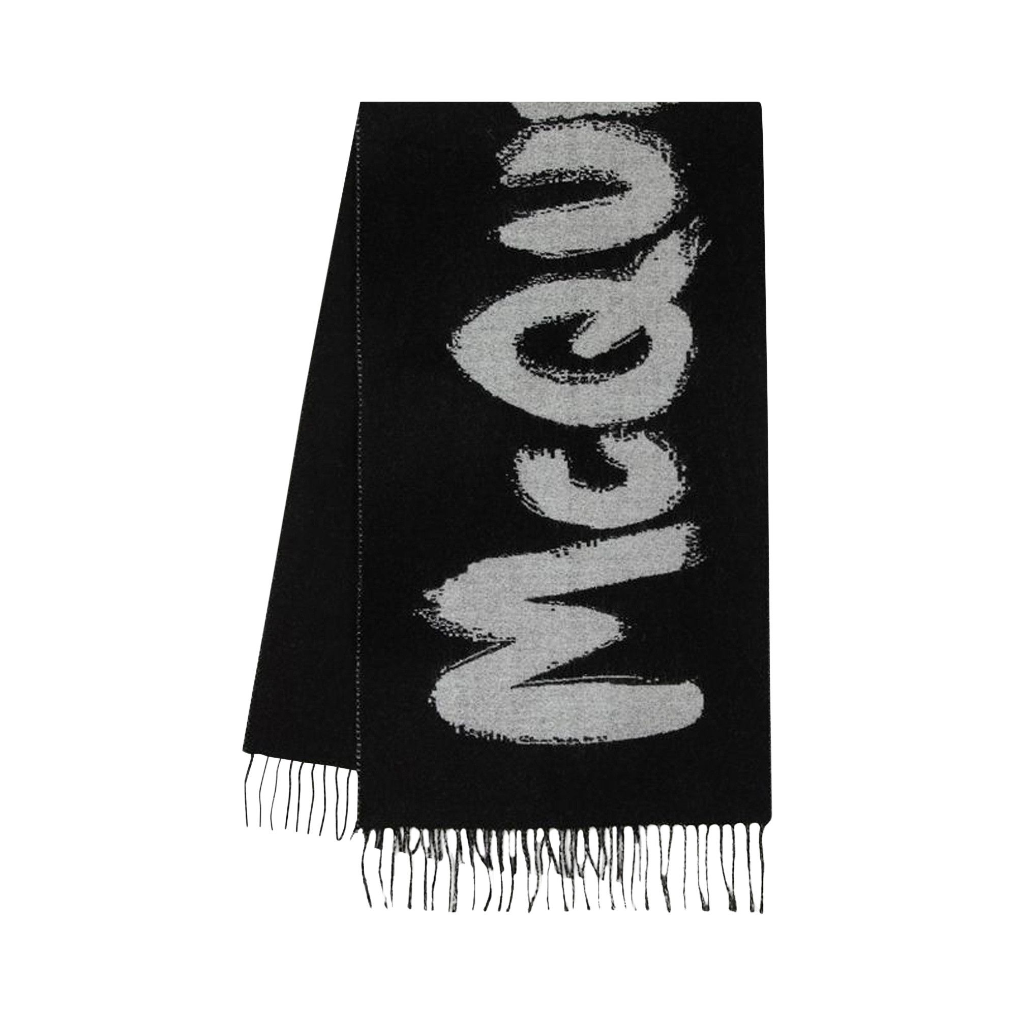 Buy Alexander McQueen Graffiti Scarf 'Black' - 665288 3200Q