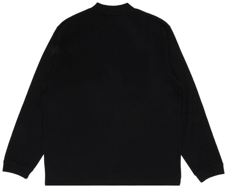 Supreme Mock Neck Long Sleeve Top Black