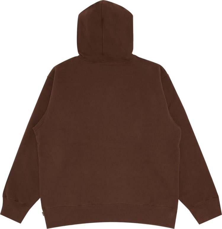 Supreme S Logo Hooded Sweatshirt Brown