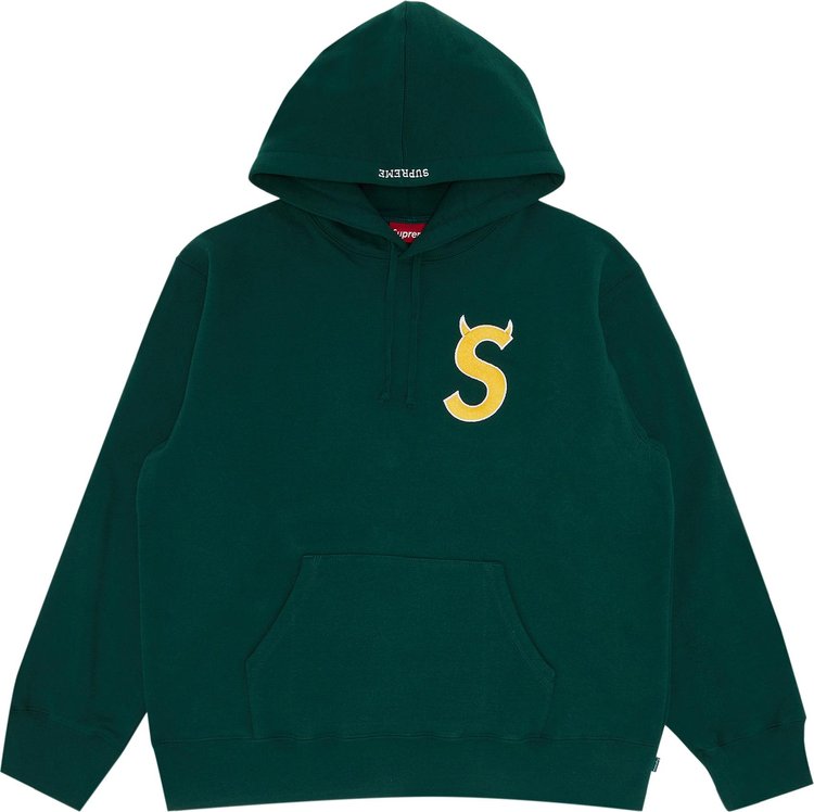 Supreme S Logo Hooded Sweatshirt 'Dark Green'