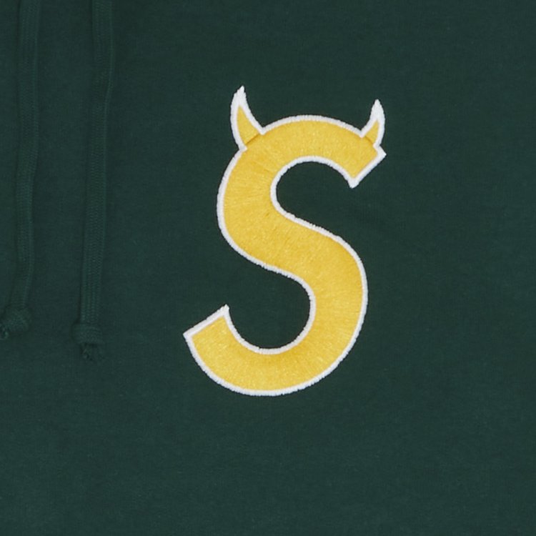 Supreme S Logo Hooded Sweatshirt Dark Green